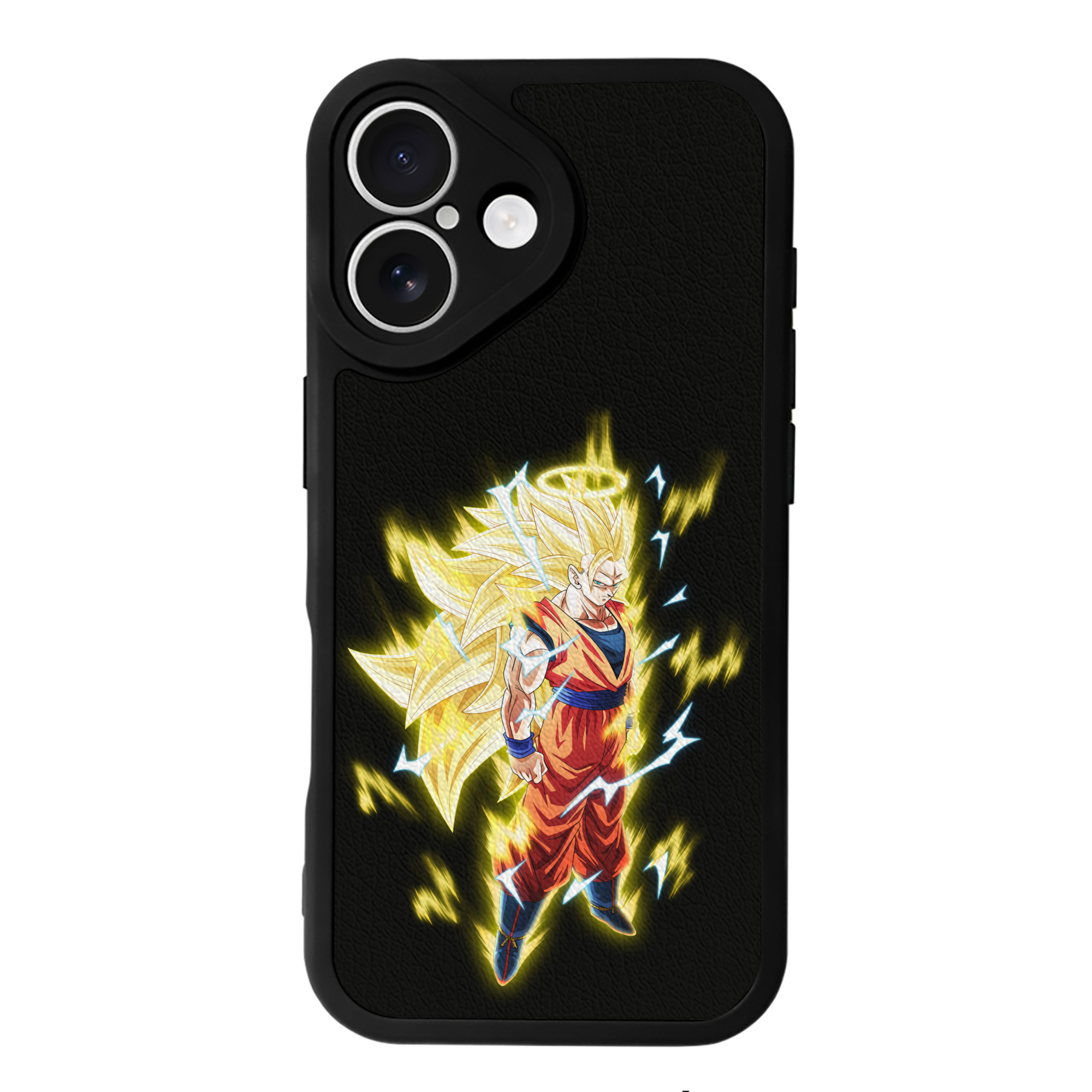 （画像用） ドラゴンボール 孫悟空（そん ごくう）Son Goku カカロット DRAGON BALL Kakarotto 【iPhone 16シリーズ対応】シリコンスマホケース（レザー調） 材質：シリコン